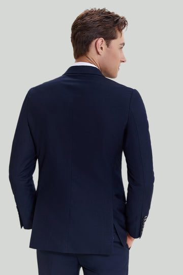 Costume à double poitrine 2 pièces Navy pour hommes